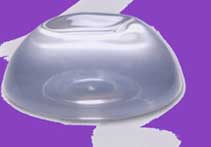 Smooth silicone breast implant