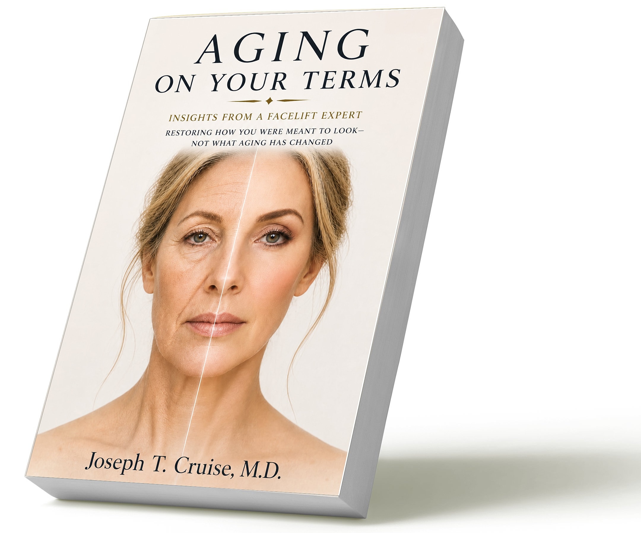 Book cover about aging and facelift insights