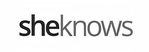 She Knows logo in black and gray text.