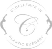 Logo for excellence in plastic surgery.