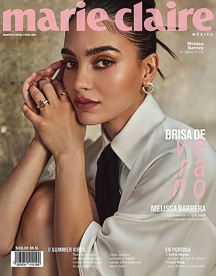 Magazine cover featuring Melissa Barrera.